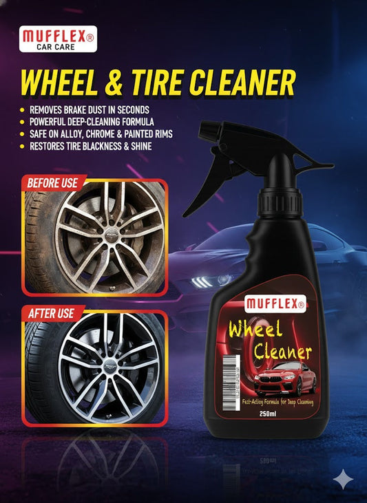 Mufflex Wheel : Tire Cleaner – Deep Cleaning + Tire Shine Formula